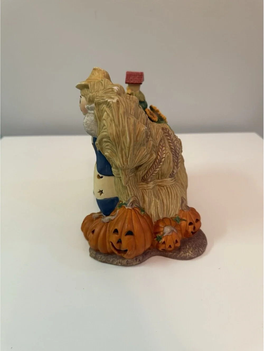 Partylite Scarecrow Tealight Holder #P7323 Pumpkins  Halloween  Fall Decor EUC